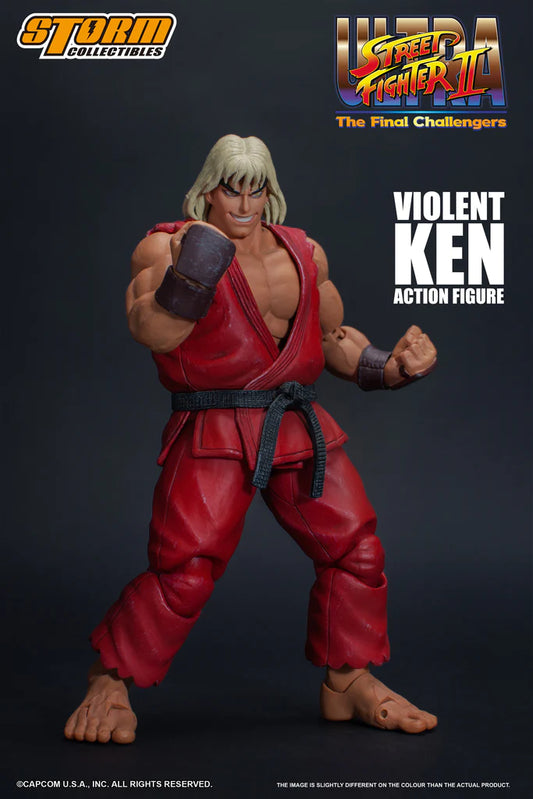In Stock: VIOLENT KEN - Ultra Street Fighter II The Final Challengers Action Figure