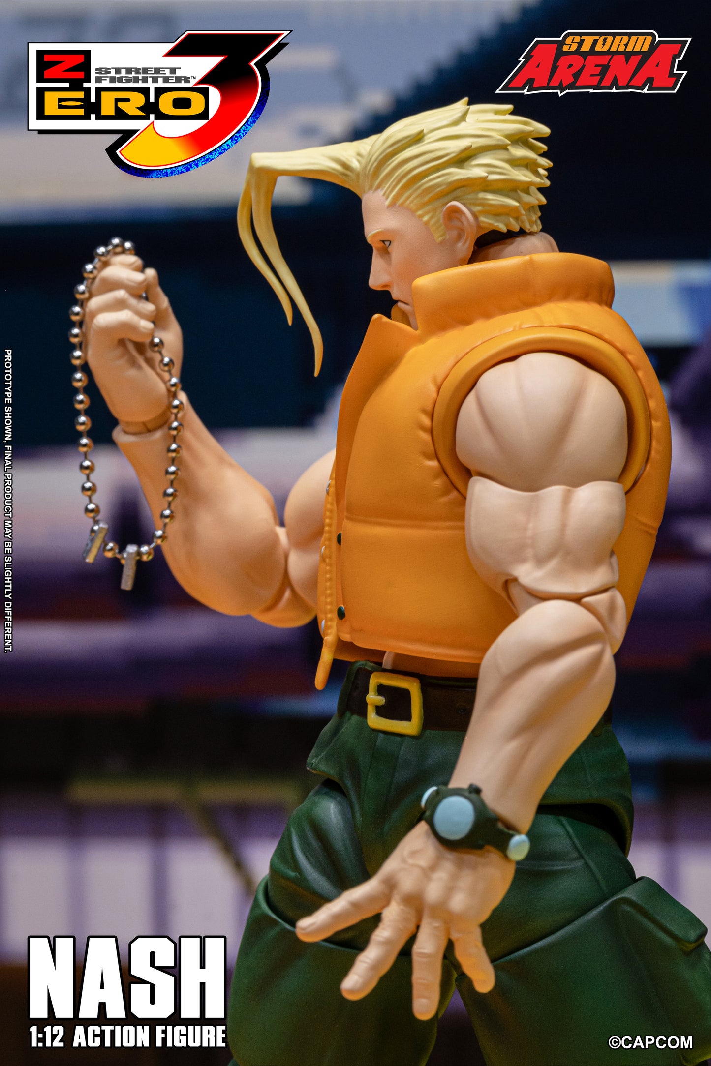 In Stock: NASH - STREET FIGHTER ALPHA (ZERO) 3 "STORM ARENA" 1/12 Scale