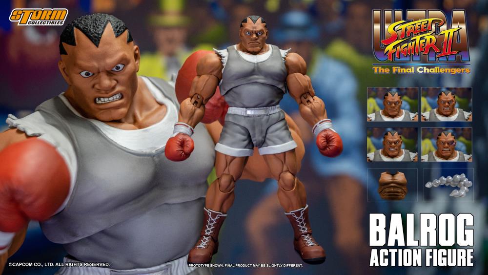 In Stock: BALROG (GREY) - Ultra Street Fighter II The Final Challengers Action Figure Action Figure (UK)
