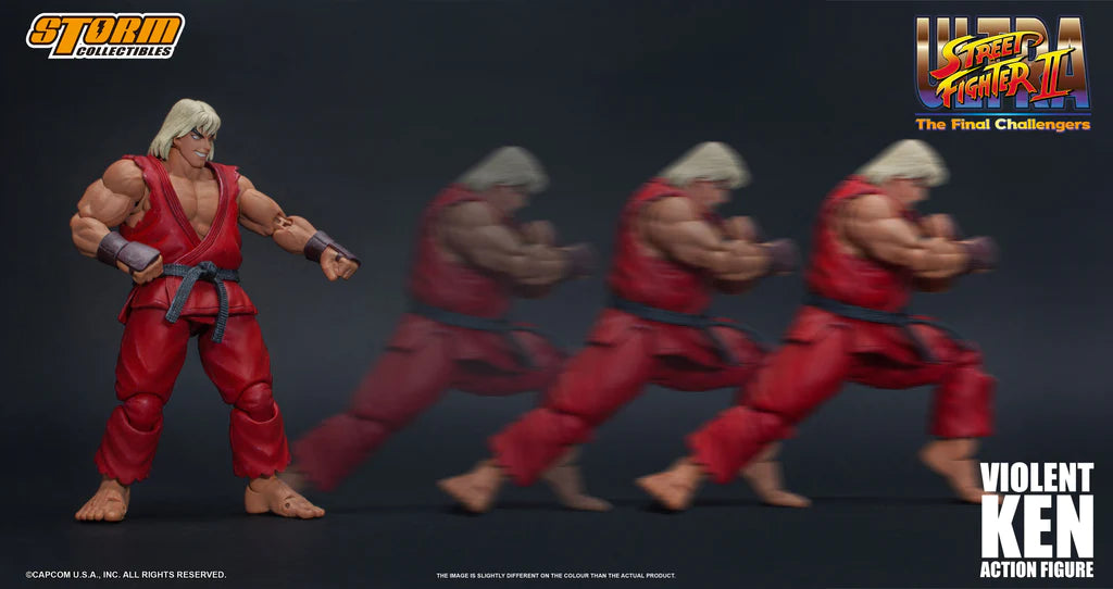 In Stock: VIOLENT KEN - Ultra Street Fighter II The Final Challengers Action Figure