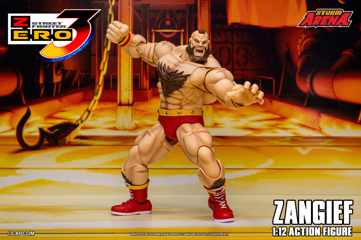 Pre-order: ZANGIEF - STREET FIGHTER ALPHA (ZERO) 3 "STORM ARENA" 1/12 Scale