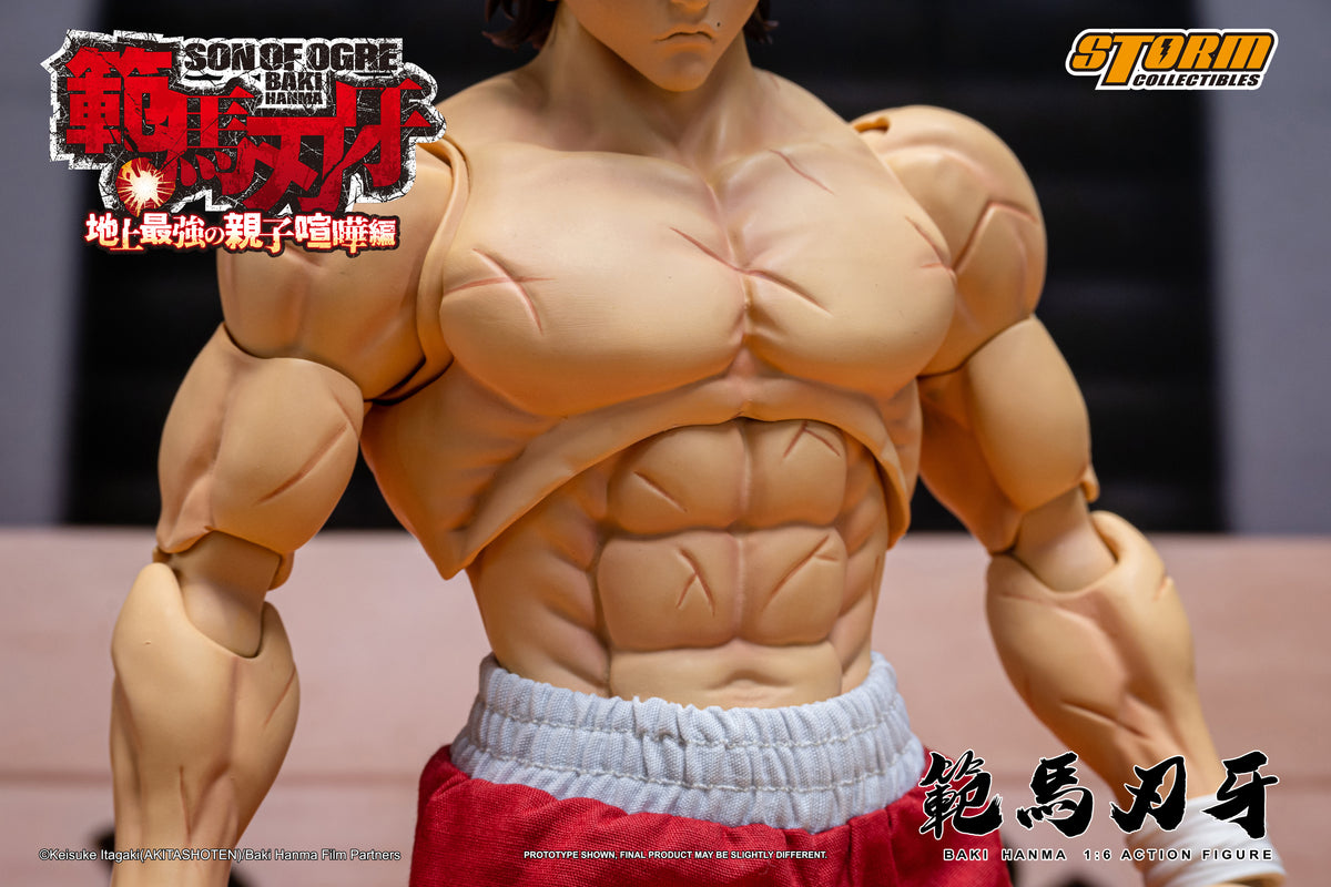 In Stock: BAKI HANMA 1/6th Scale Collectible Action Figure