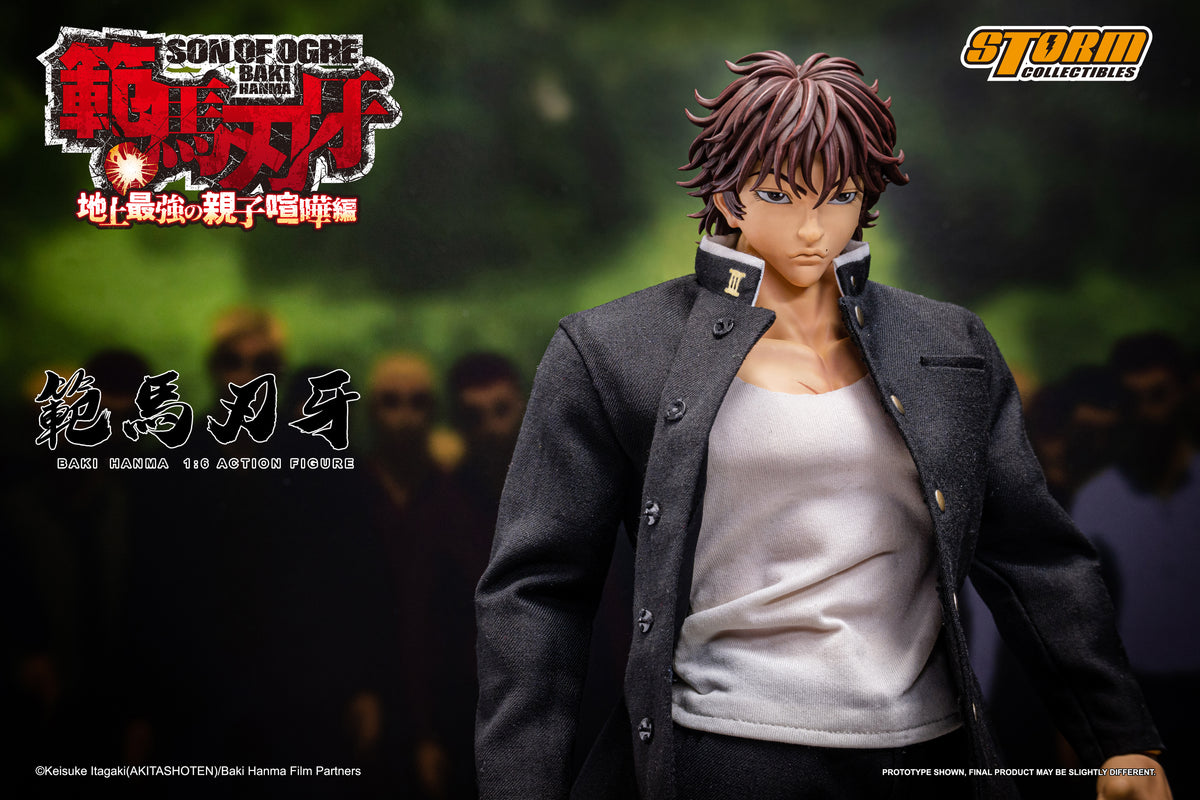 In Stock: BAKI HANMA 1/6th Scale Collectible Action Figure