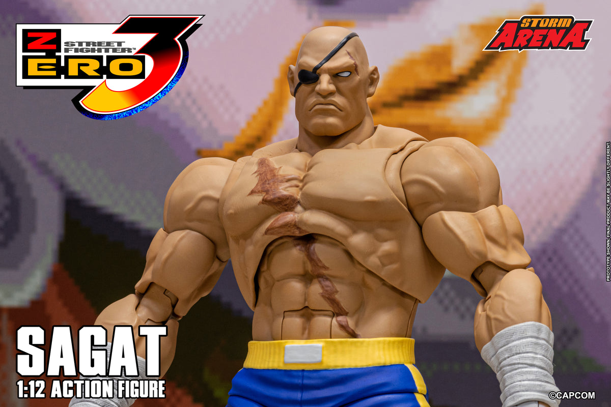 In Stock: SAGAT - STREET FIGHTER ALPHA (ZERO) 3 "STORM ARENA" 1/12 Scale