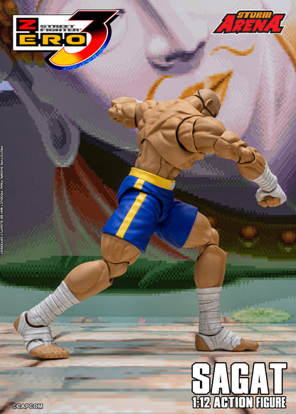 In Stock: SAGAT - STREET FIGHTER ALPHA (ZERO) 3 "STORM ARENA" 1/12 Scale