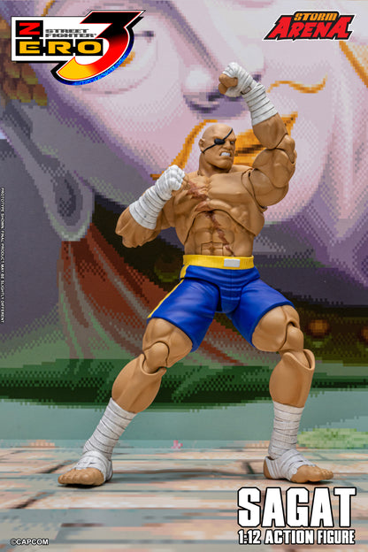 In Stock: SAGAT - STREET FIGHTER ALPHA (ZERO) 3 "STORM ARENA" 1/12 Scale
