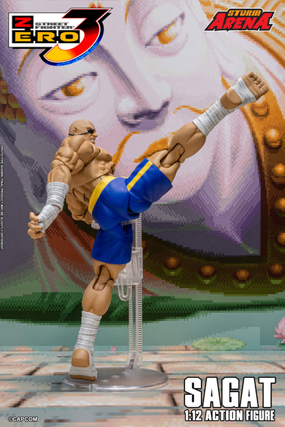 In Stock: SAGAT - STREET FIGHTER ALPHA (ZERO) 3 "STORM ARENA" 1/12 Scale