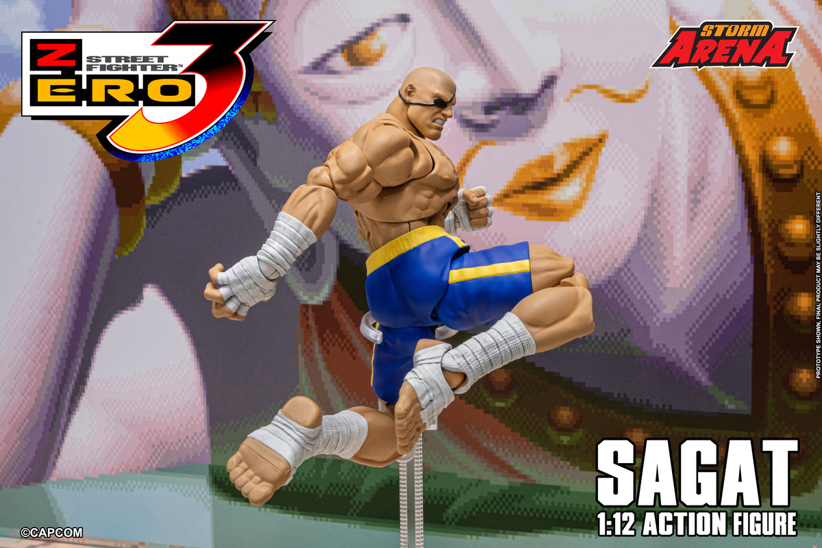 In Stock: SAGAT - STREET FIGHTER ALPHA (ZERO) 3 "STORM ARENA" 1/12 Scale