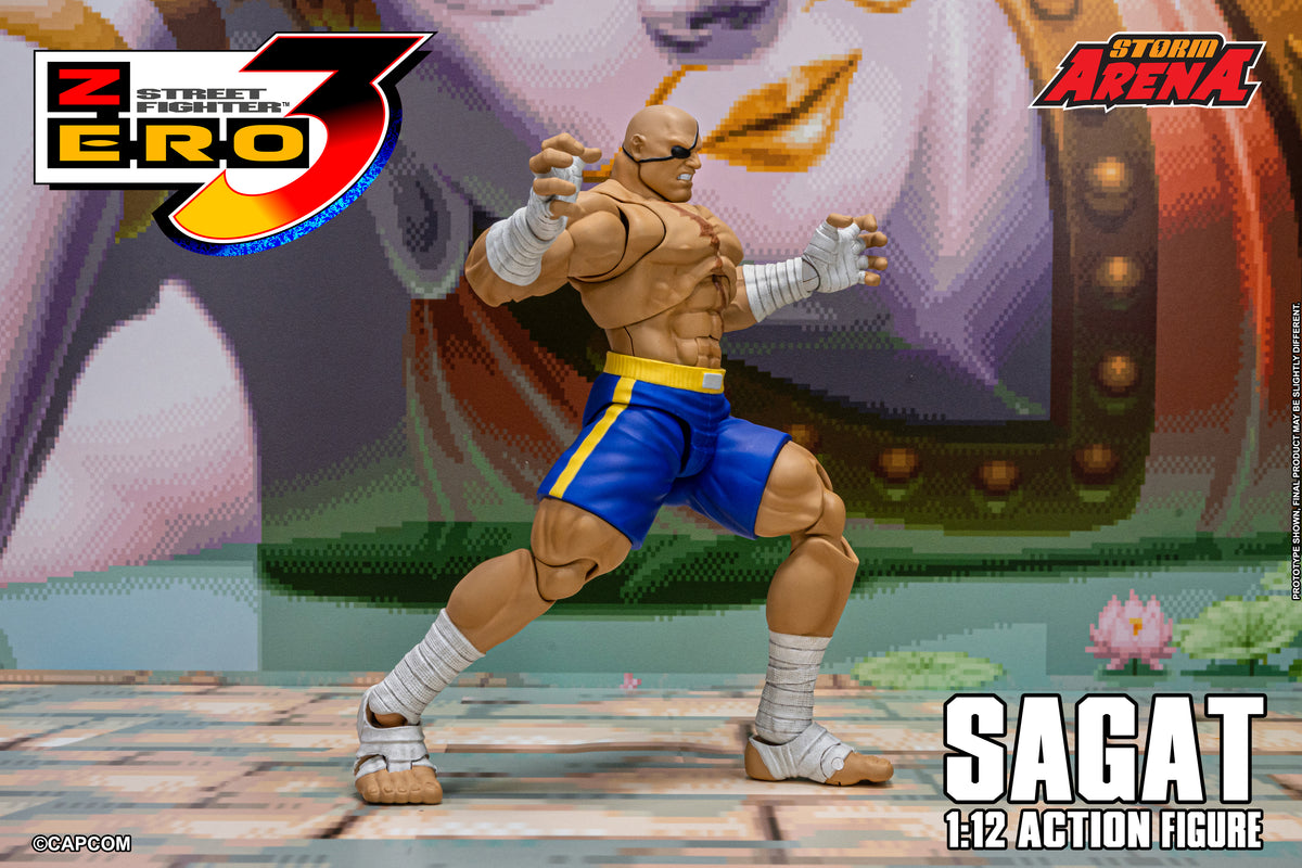 In Stock: SAGAT - STREET FIGHTER ALPHA (ZERO) 3 "STORM ARENA" 1/12 Scale
