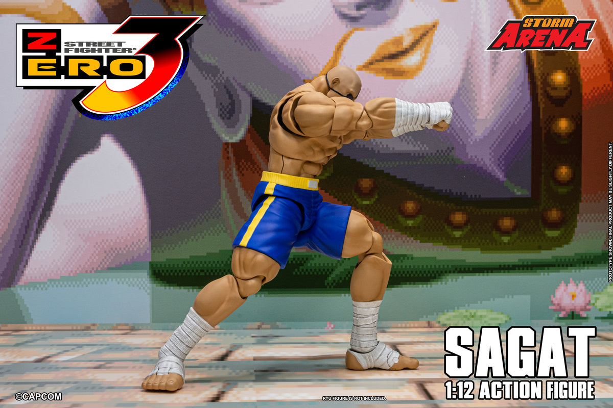 In Stock: SAGAT - STREET FIGHTER ALPHA (ZERO) 3 "STORM ARENA" 1/12 Scale