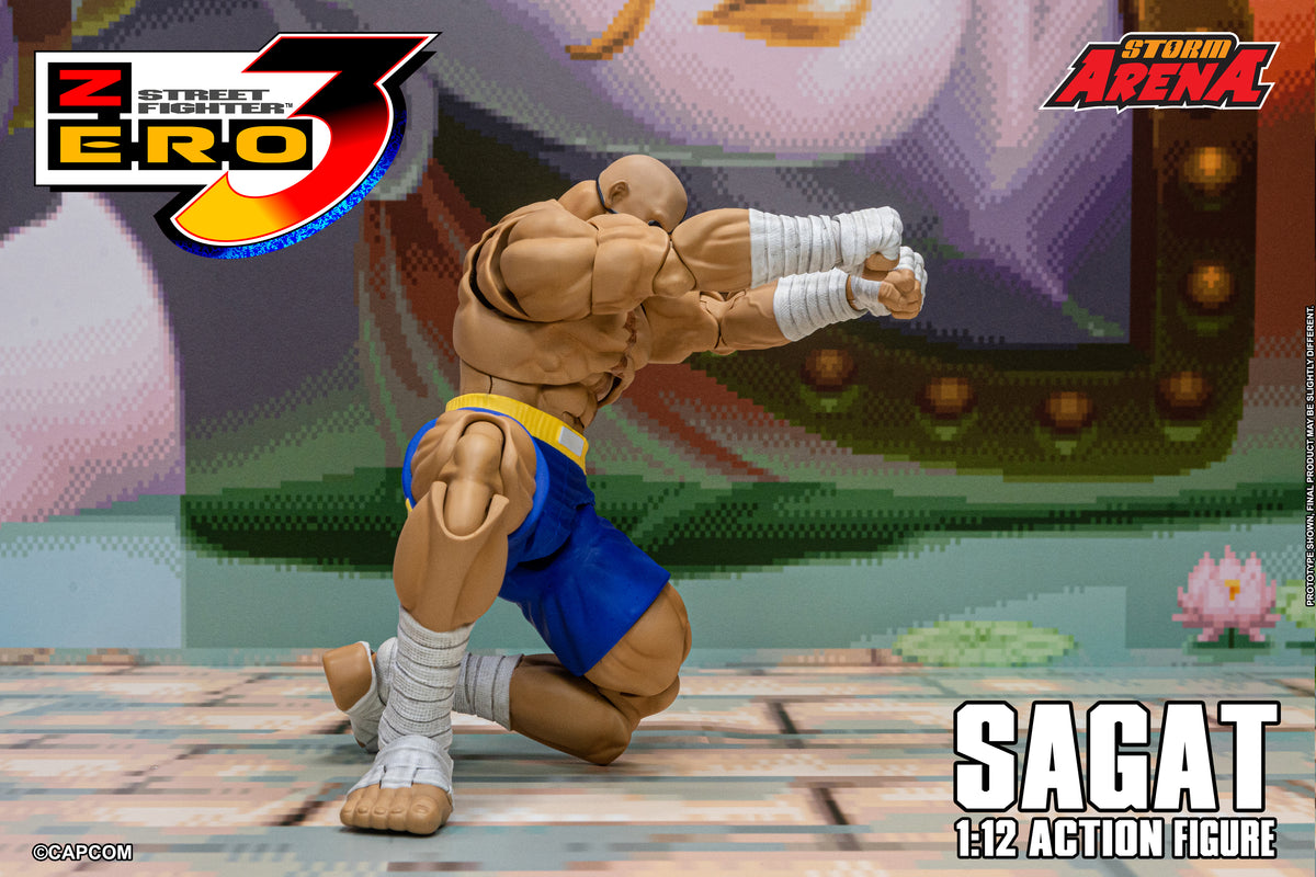 In Stock: SAGAT - STREET FIGHTER ALPHA (ZERO) 3 "STORM ARENA" 1/12 Scale