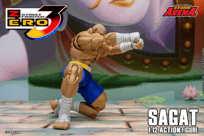 In Stock: SAGAT - STREET FIGHTER ALPHA (ZERO) 3 "STORM ARENA" 1/12 Scale