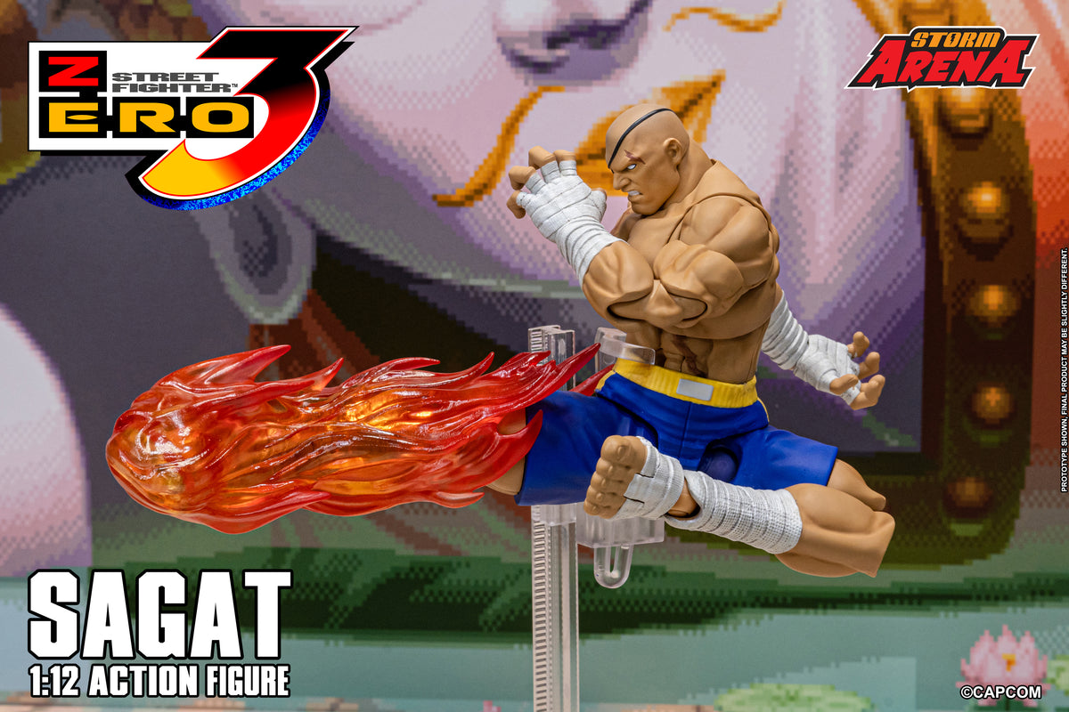 In Stock: SAGAT - STREET FIGHTER ALPHA (ZERO) 3 "STORM ARENA" 1/12 Scale