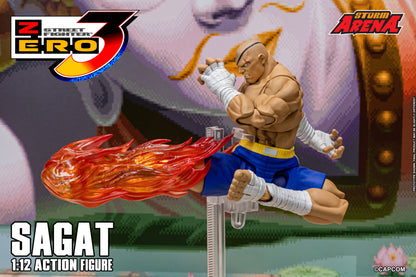 In Stock: SAGAT - STREET FIGHTER ALPHA (ZERO) 3 "STORM ARENA" 1/12 Scale