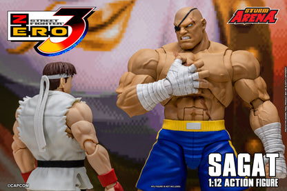 In Stock: SAGAT - STREET FIGHTER ALPHA (ZERO) 3 "STORM ARENA" 1/12 Scale