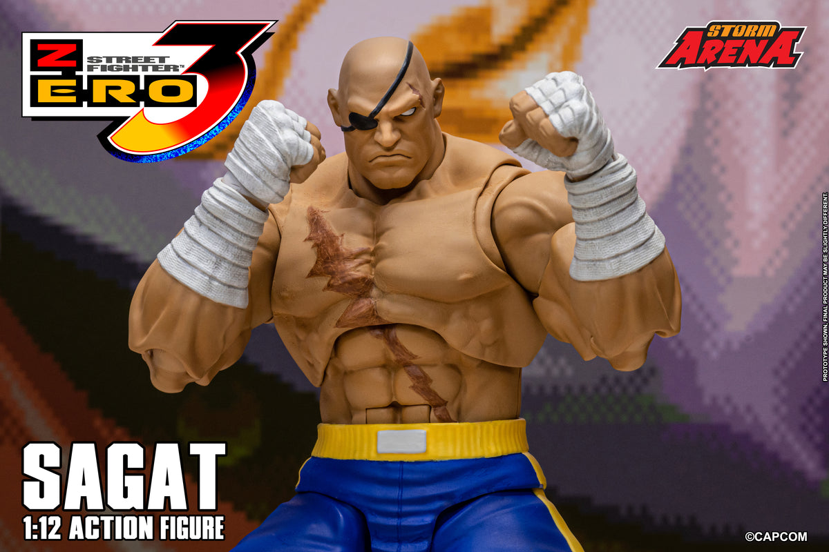In Stock: SAGAT - STREET FIGHTER ALPHA (ZERO) 3 "STORM ARENA" 1/12 Scale