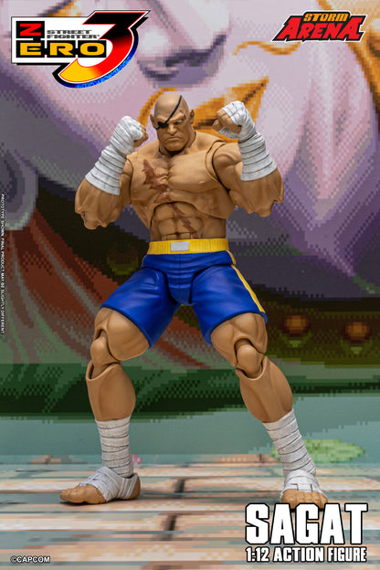 In Stock: SAGAT - STREET FIGHTER ALPHA (ZERO) 3 "STORM ARENA" 1/12 Scale