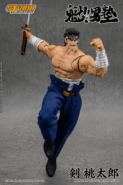 Pre-order: MOMOTARO TSURUGI - SAKIGAKE!! OHTOKOJUKU 剣桃太郎 - 魁!!男塾 Action Figure