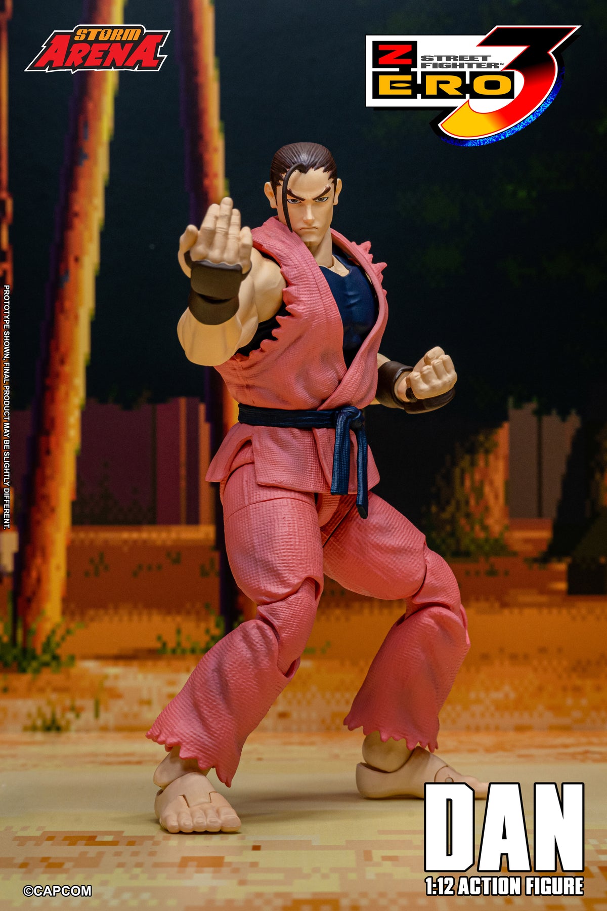 In Stock: DAN - STREET FIGHTER ALPHA (ZERO) 3 "STORM ARENA" 1/12 Scale