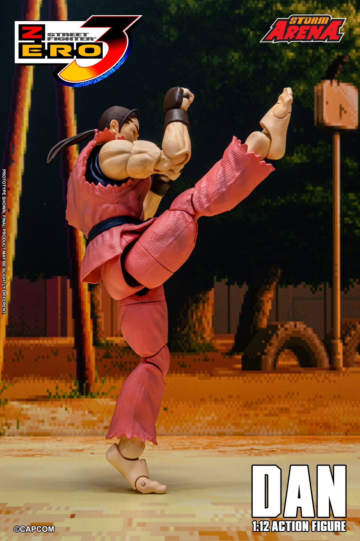 In Stock: DAN - STREET FIGHTER ALPHA (ZERO) 3 "STORM ARENA" 1/12 Scale