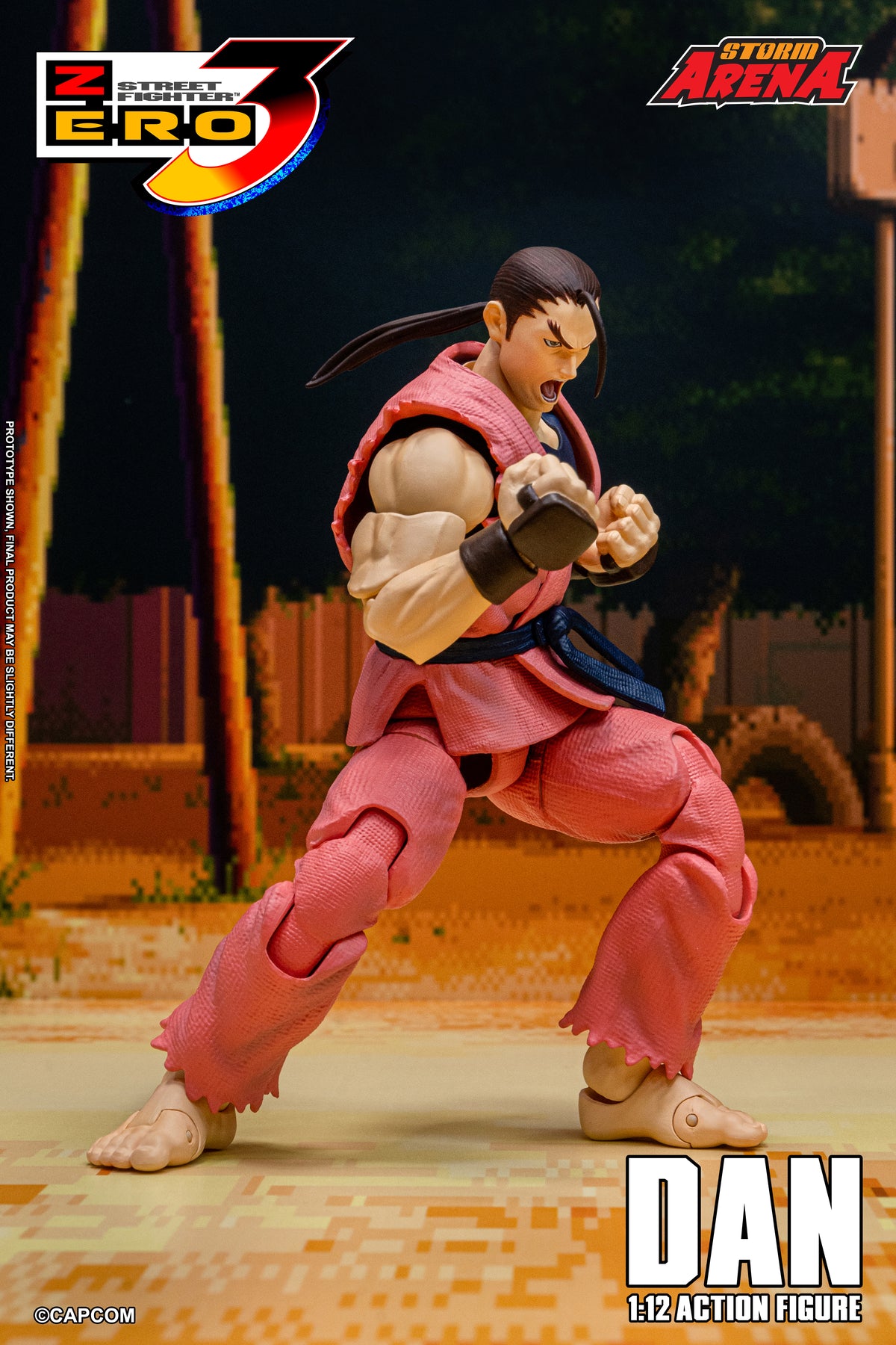 In Stock: DAN - STREET FIGHTER ALPHA (ZERO) 3 "STORM ARENA" 1/12 Scale