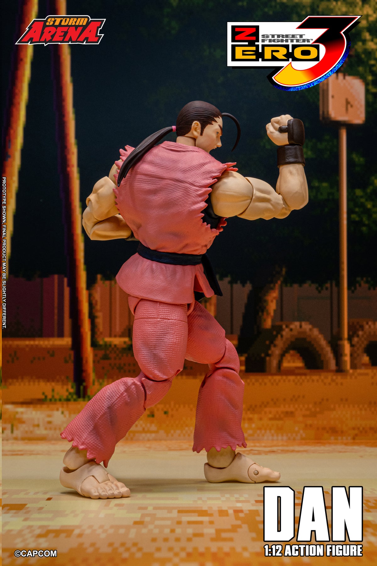 In Stock: DAN - STREET FIGHTER ALPHA (ZERO) 3 "STORM ARENA" 1/12 Scale