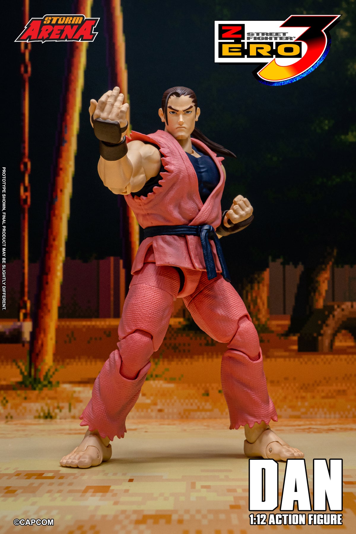 In Stock: DAN - STREET FIGHTER ALPHA (ZERO) 3 "STORM ARENA" 1/12 Scale