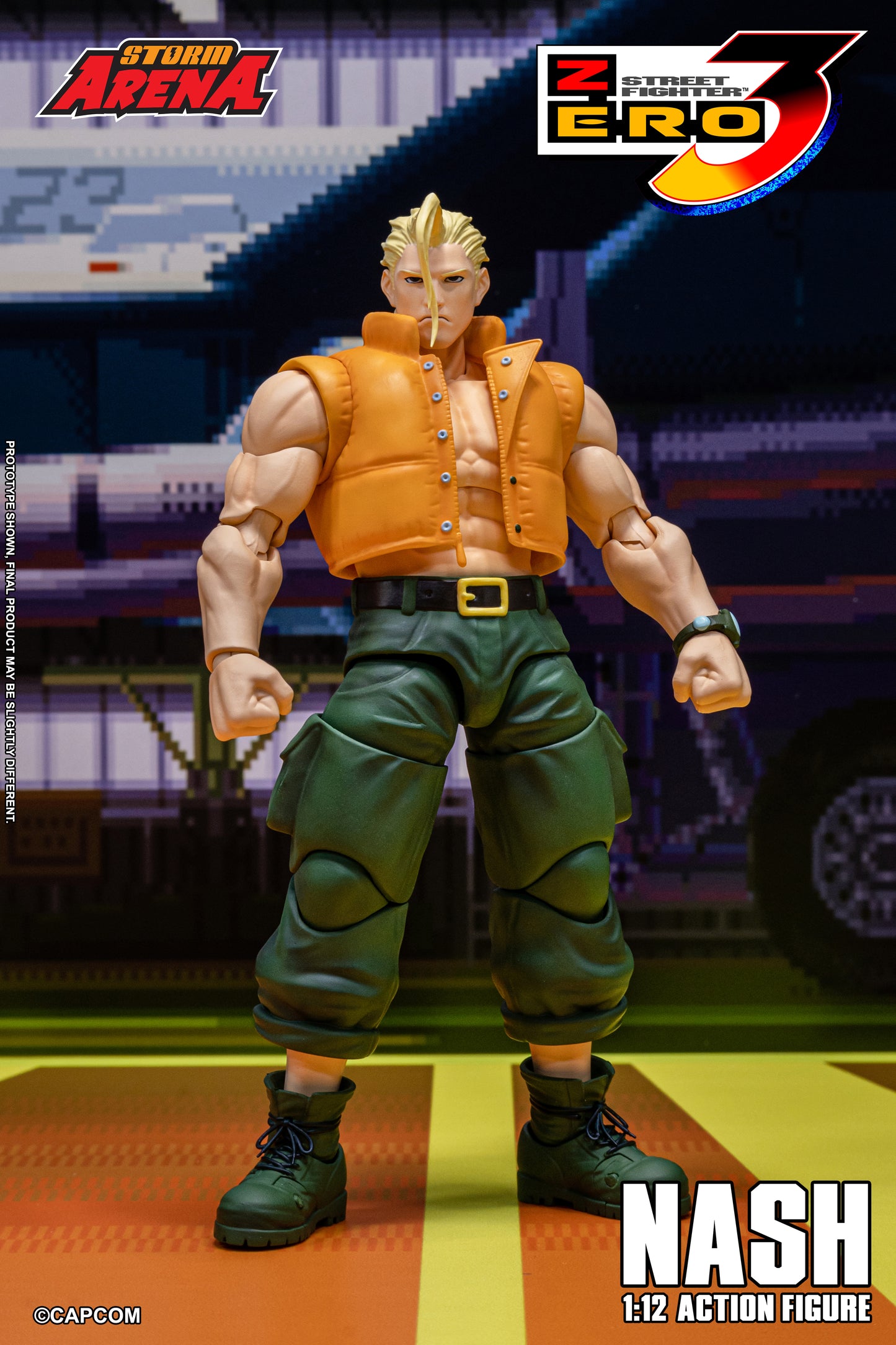 In Stock: NASH - STREET FIGHTER ALPHA (ZERO) 3 "STORM ARENA" 1/12 Scale
