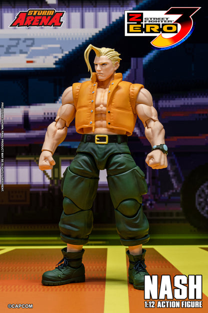 In Stock: NASH - STREET FIGHTER ALPHA (ZERO) 3 "STORM ARENA" 1/12 Scale