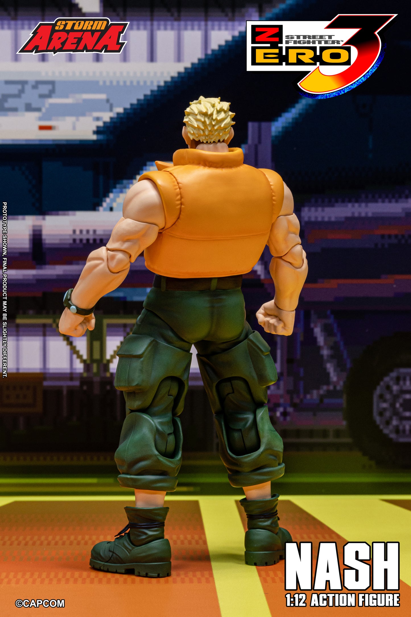 In Stock: NASH - STREET FIGHTER ALPHA (ZERO) 3 "STORM ARENA" 1/12 Scale