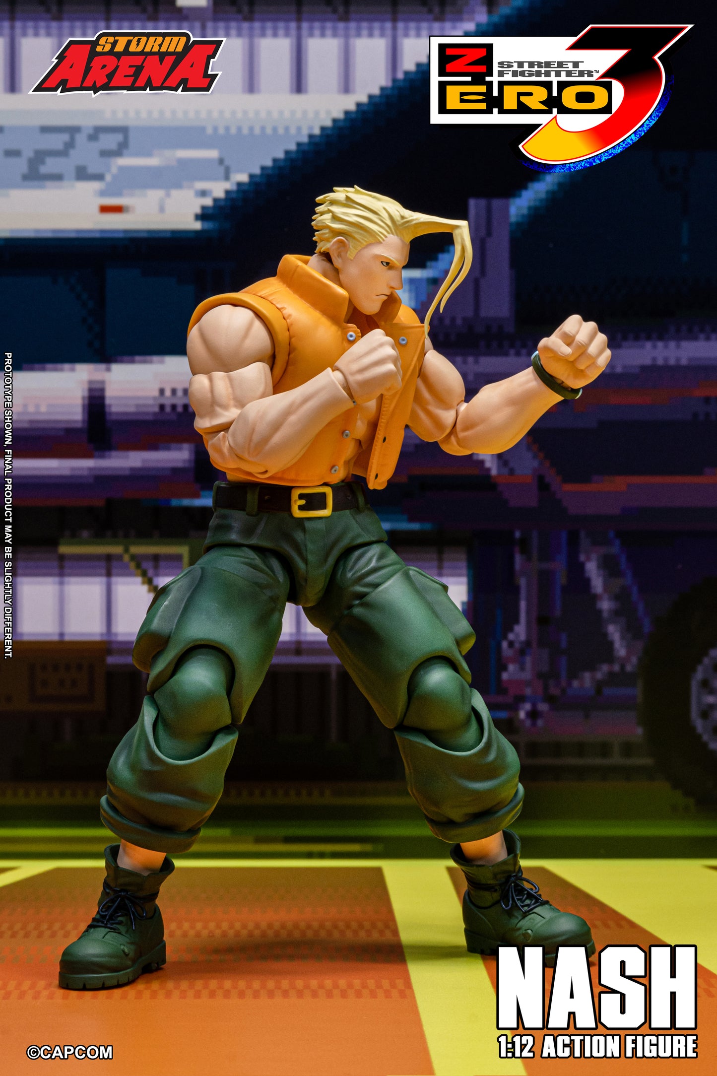 In Stock: NASH - STREET FIGHTER ALPHA (ZERO) 3 "STORM ARENA" 1/12 Scale