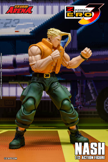 In Stock: NASH - STREET FIGHTER ALPHA (ZERO) 3 "STORM ARENA" 1/12 Scale