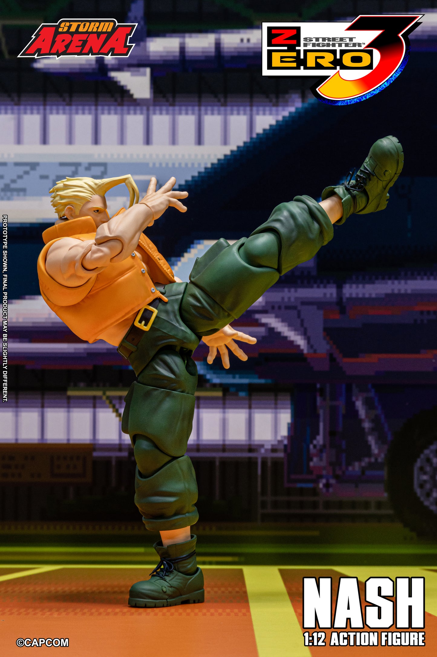 In Stock: NASH - STREET FIGHTER ALPHA (ZERO) 3 "STORM ARENA" 1/12 Scale