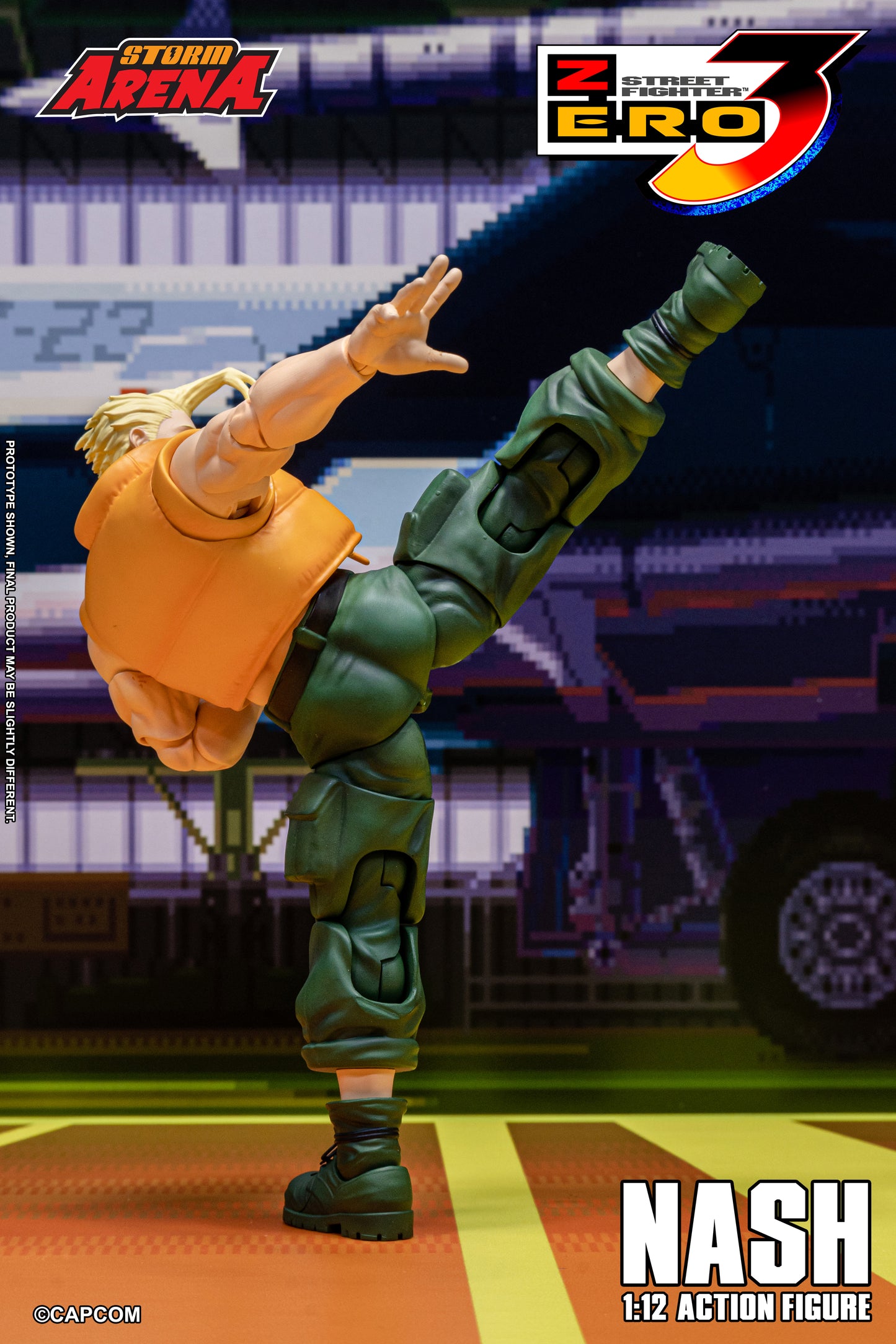 In Stock: NASH - STREET FIGHTER ALPHA (ZERO) 3 "STORM ARENA" 1/12 Scale