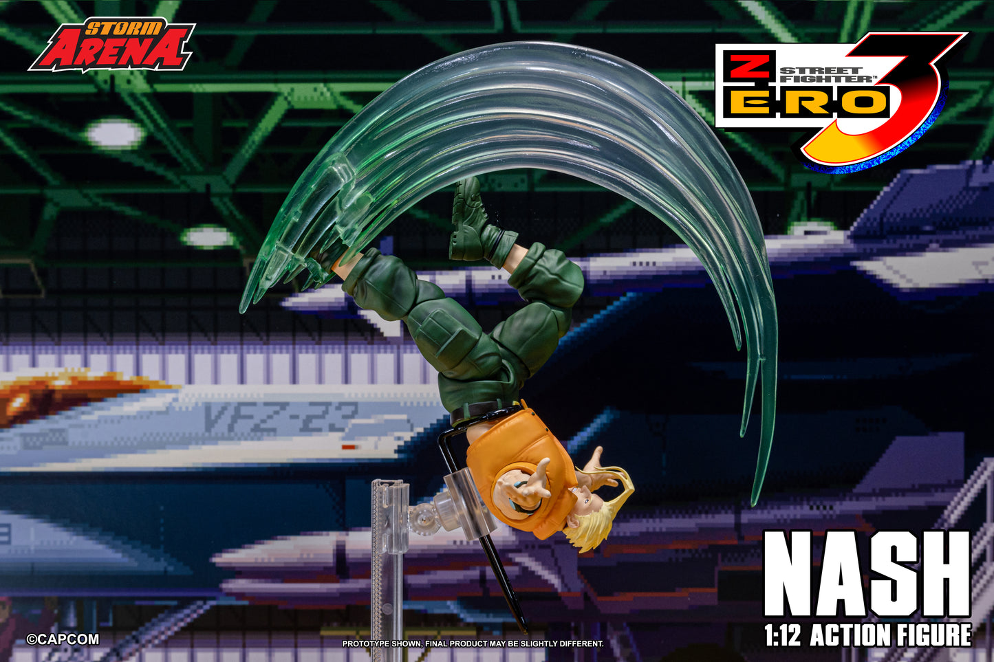 In Stock: NASH - STREET FIGHTER ALPHA (ZERO) 3 "STORM ARENA" 1/12 Scale