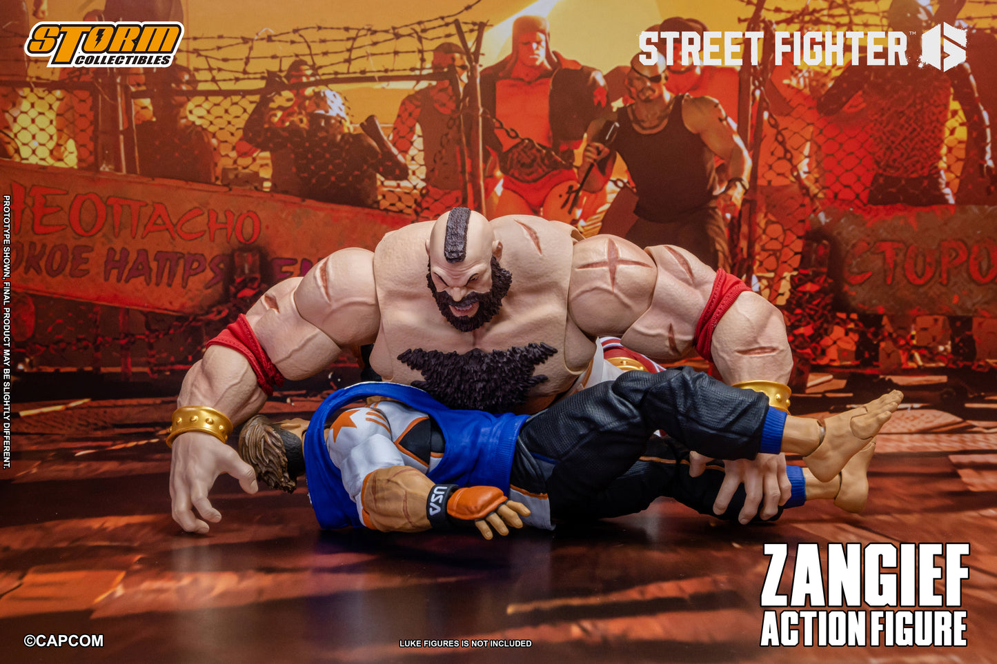 In Stock: ZANGIEF - STREET FIGHTER 6 Action Figure