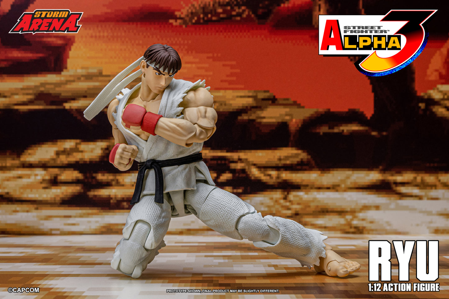 In Stock: RYU - STREET FIGHTER ALPHA (ZERO) 3 "STORM ARENA" 1/12 Scale