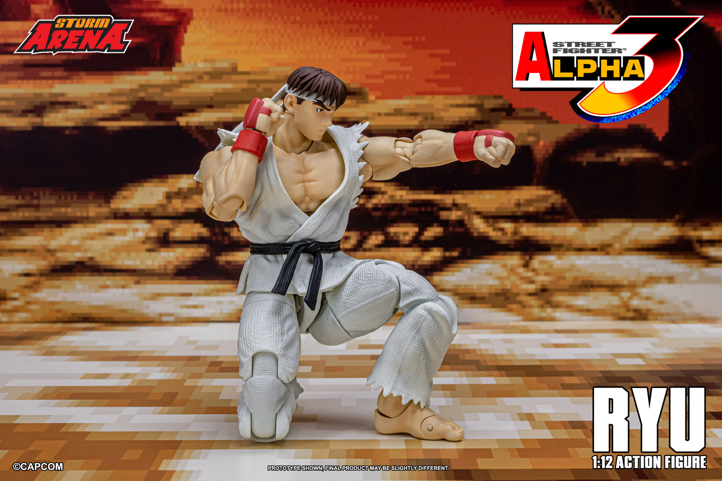 In Stock: RYU - STREET FIGHTER ALPHA (ZERO) 3 "STORM ARENA" 1/12 Scale