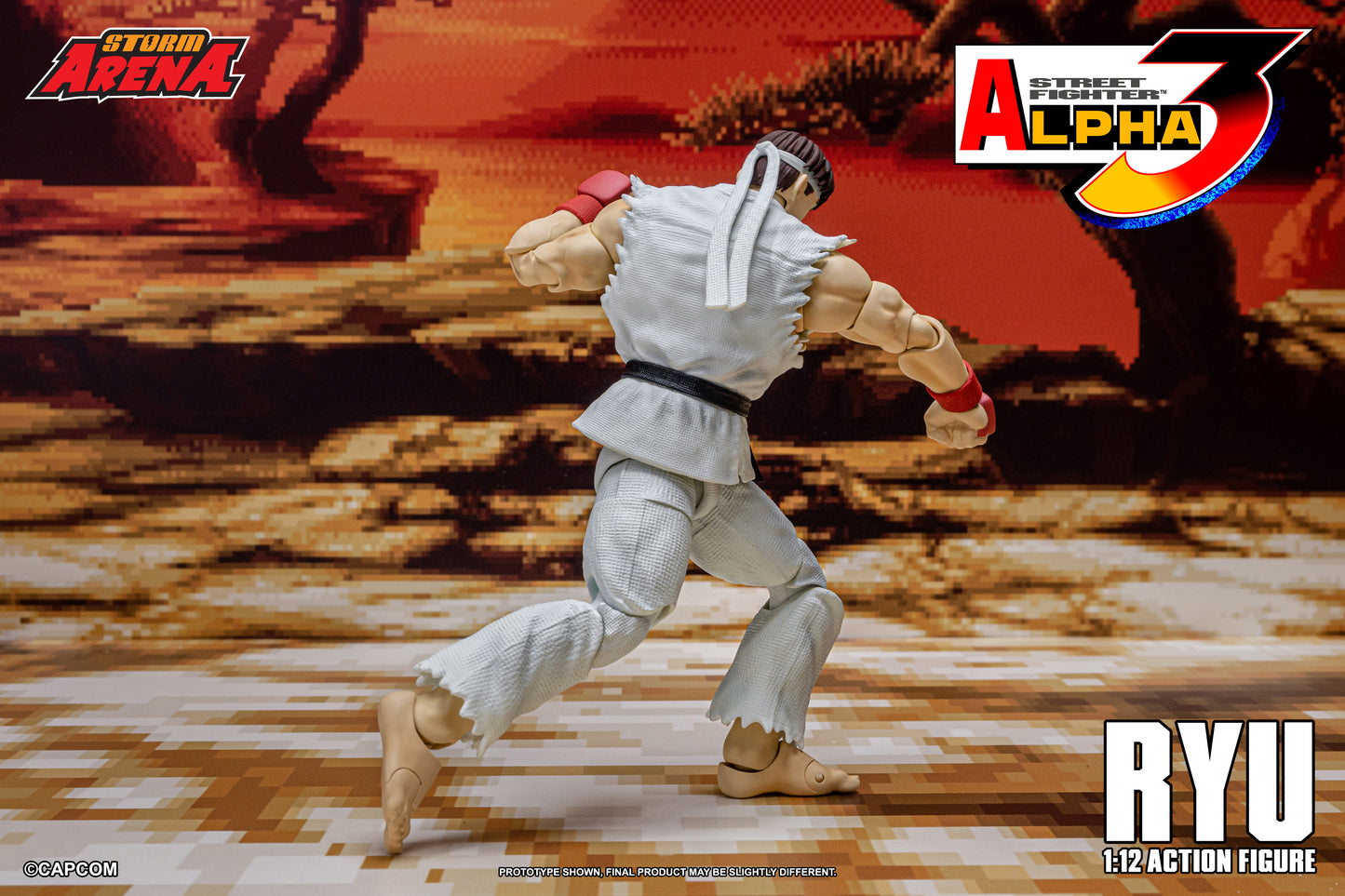In Stock: RYU - STREET FIGHTER ALPHA (ZERO) 3 "STORM ARENA" 1/12 Scale
