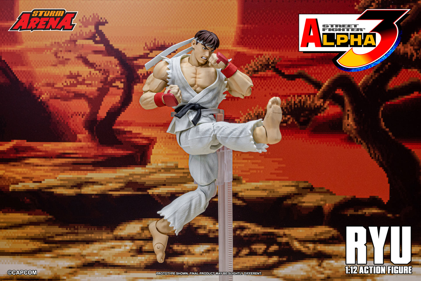In Stock: RYU - STREET FIGHTER ALPHA (ZERO) 3 "STORM ARENA" 1/12 Scale