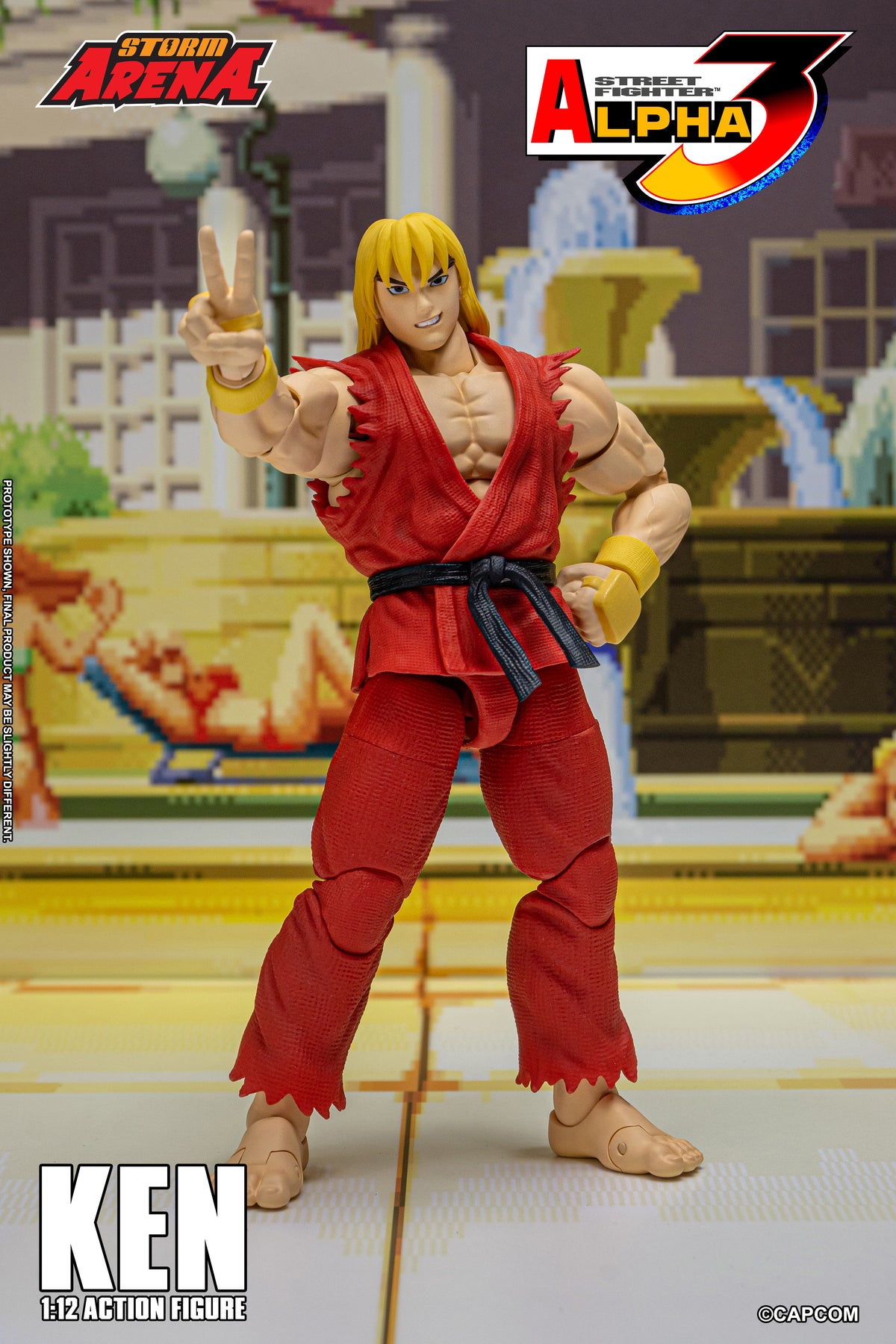 In Stock: KEN - STREET FIGHTER ALPHA (ZERO) 3 "STORM ARENA" 1/12 Scale