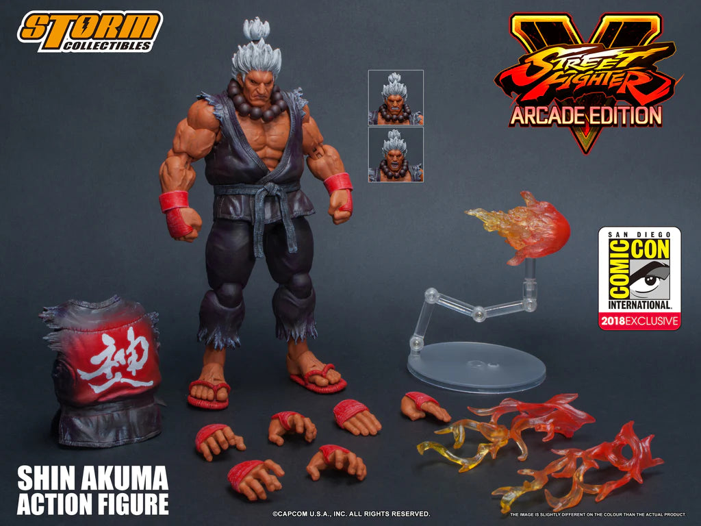 In Stock: SHIN AKUMA [SDCC 2018 Exclusive] - Street Fighter V Action Figure