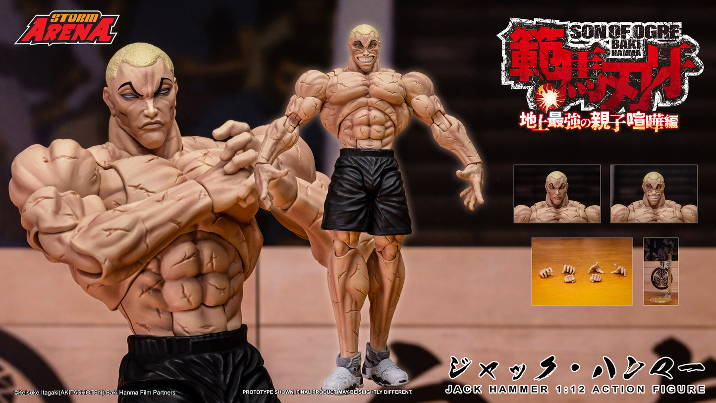 Pre-order: JACK HAMMER - BAKI HANMA STORM ARENA 1/12 Scale