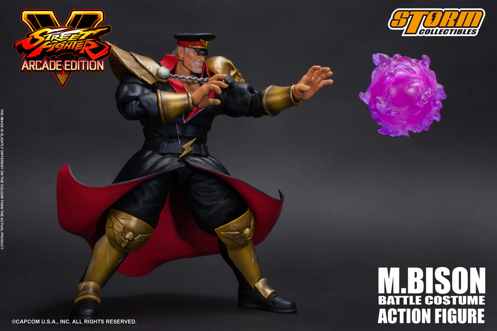 In Stock: M.BISON BATTLE COSTUME - Street Fighter V Action Figure
