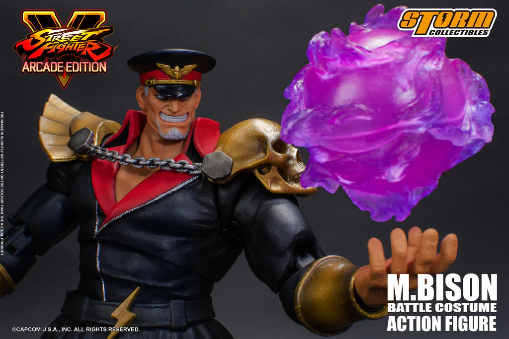 In Stock: M.BISON BATTLE COSTUME - Street Fighter V Action Figure