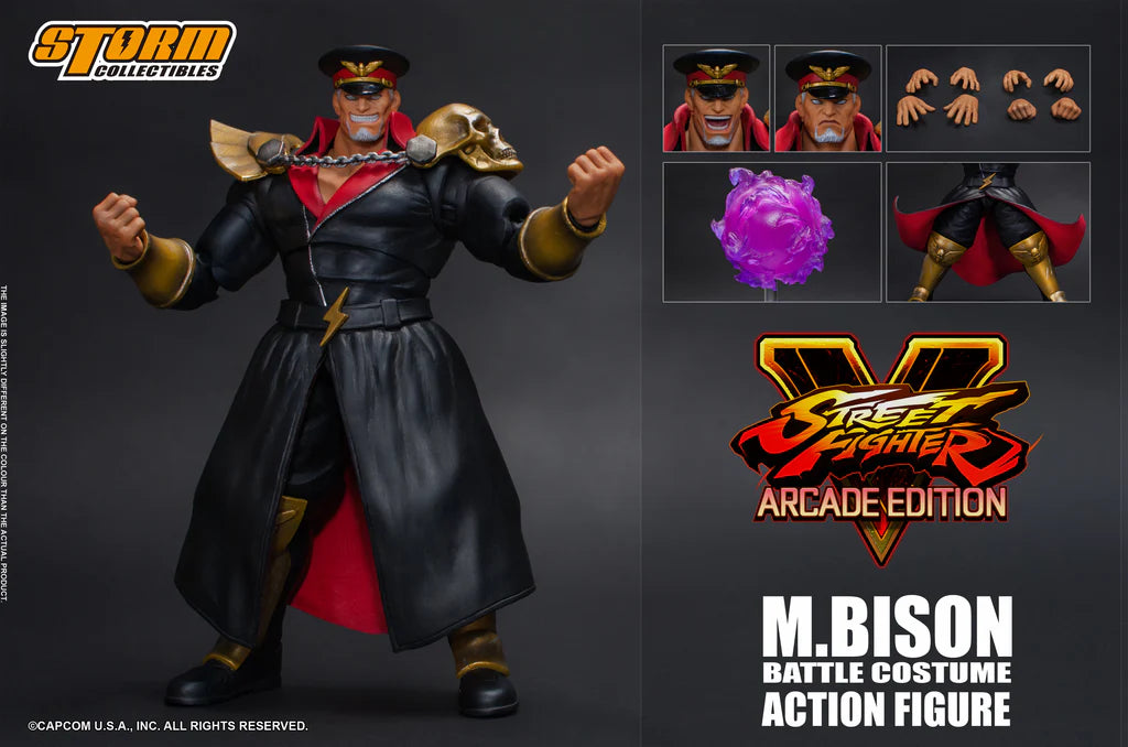 In Stock: M.BISON BATTLE COSTUME - Street Fighter V Action Figure