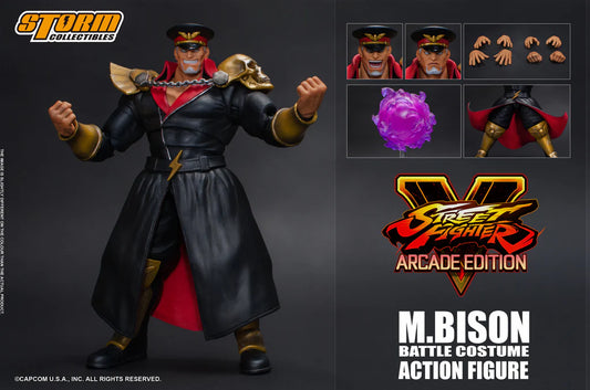 In Stock: M.BISON BATTLE COSTUME - Street Fighter V Action Figure