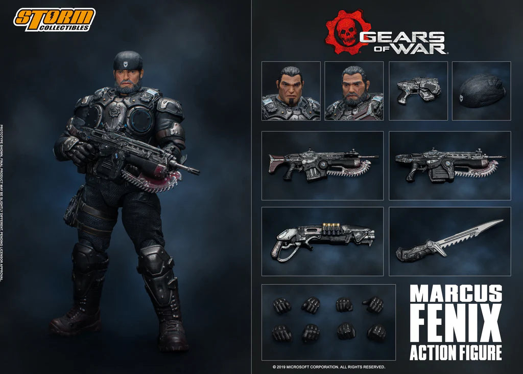In Stock: MARCUS FENIX - GEARS OF WAR Action Figure