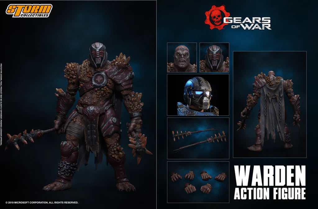 In Stock: WARDEN - GEARS OF WAR Action Figure