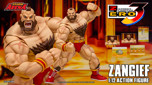 Pre-order: ZANGIEF - STREET FIGHTER ALPHA (ZERO) 3 "STORM ARENA" 1/12 Scale